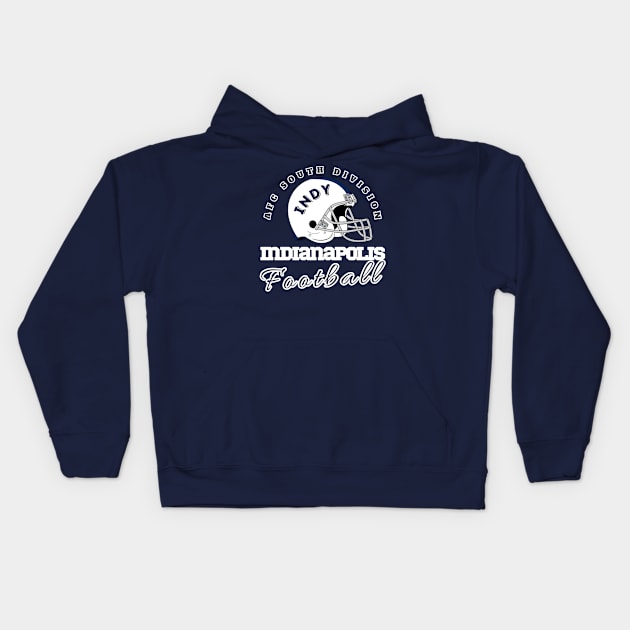 Indianapolis Football Vintage Style Kids Hoodie by Borcelle Vintage Apparel 